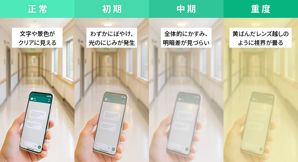 進行ステージ別視界比較