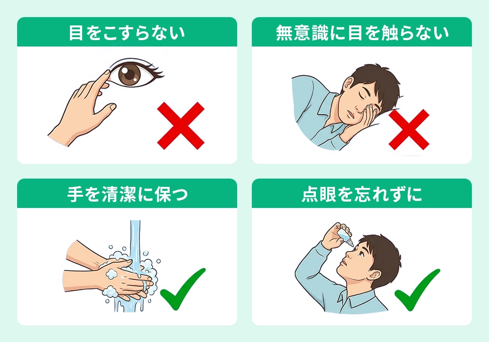 白内障手術後に気をつけること